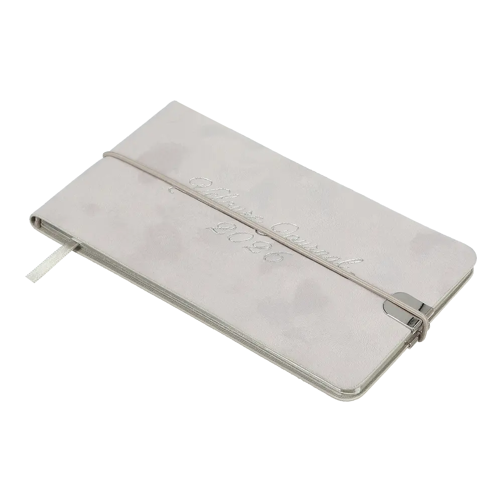 Щотижневик датований Buromax Velour 2026 153 x 87 мм штучна шкіра світло-сірий (BM.2902-20) - фото 2