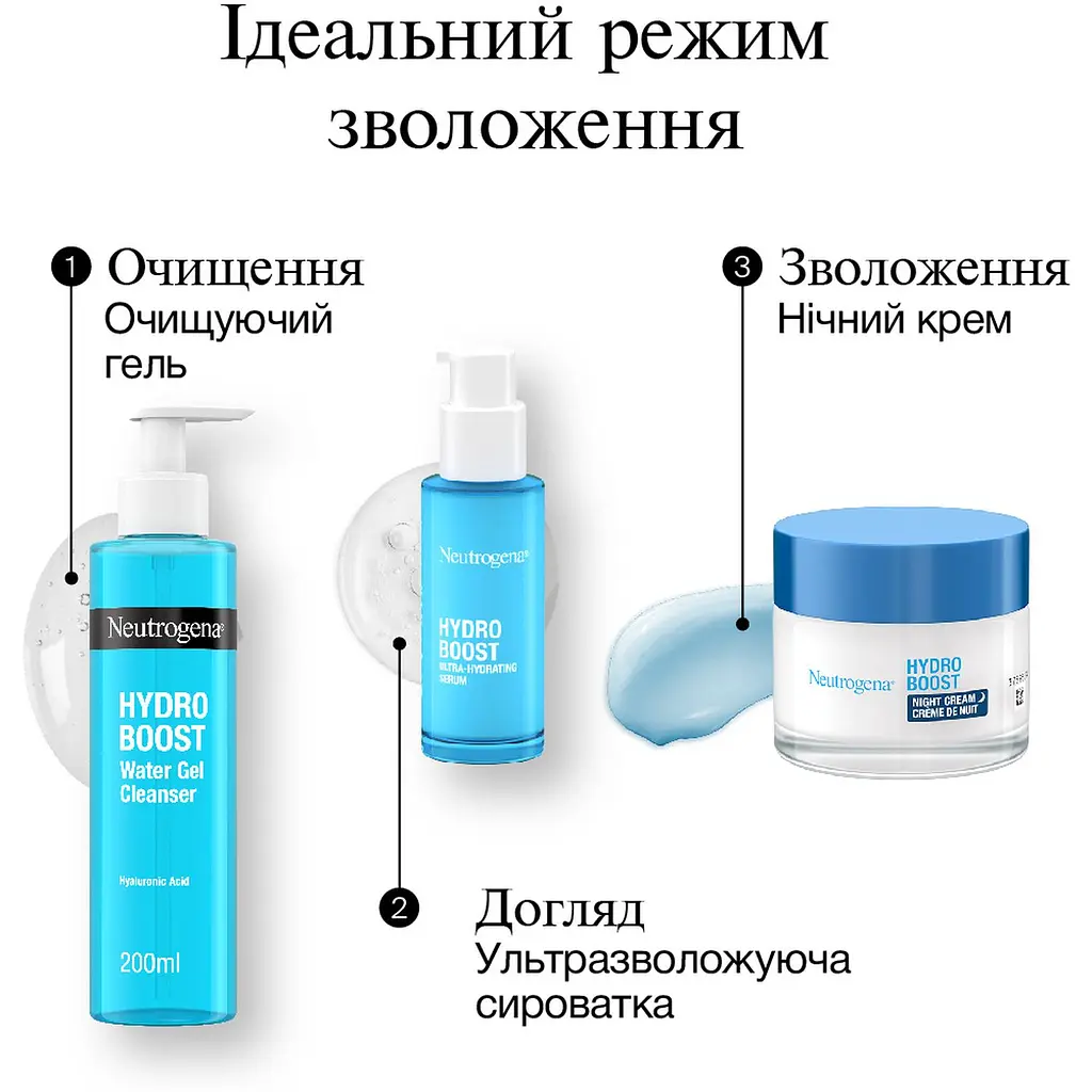 Зволожувальний нічний крем для обличчя Neutrogena Hydro Boost 50 мл (90767100) - фото 8