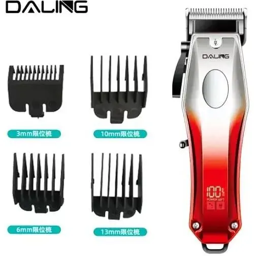 Триммер мужской аккумуляторный Daling DL-1602 Красный - фото 2