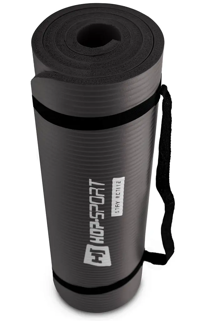 Мат для фітнесу та йоги Hop-Sport HS-N015GM 1,5см чорний - фото 6