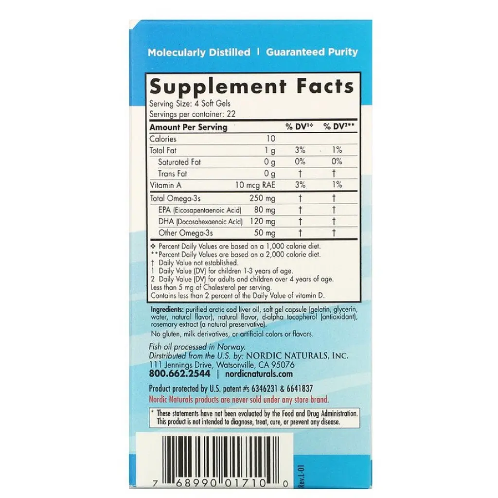 Рыбий жир для детей Nordic Naturals Children's DHA со вкусом клубники 250 мг 90 мини капсул - фото 2