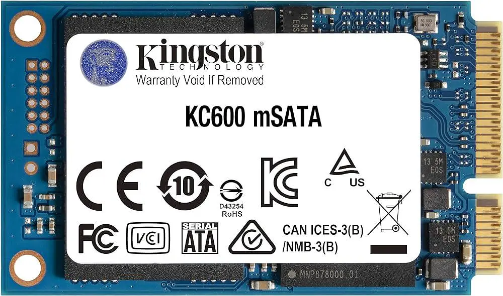 Накопитель SSD 512GB Kingston KC600 mSATA SATAIII 3D TLC (SKC600MS/512G) - фото 2