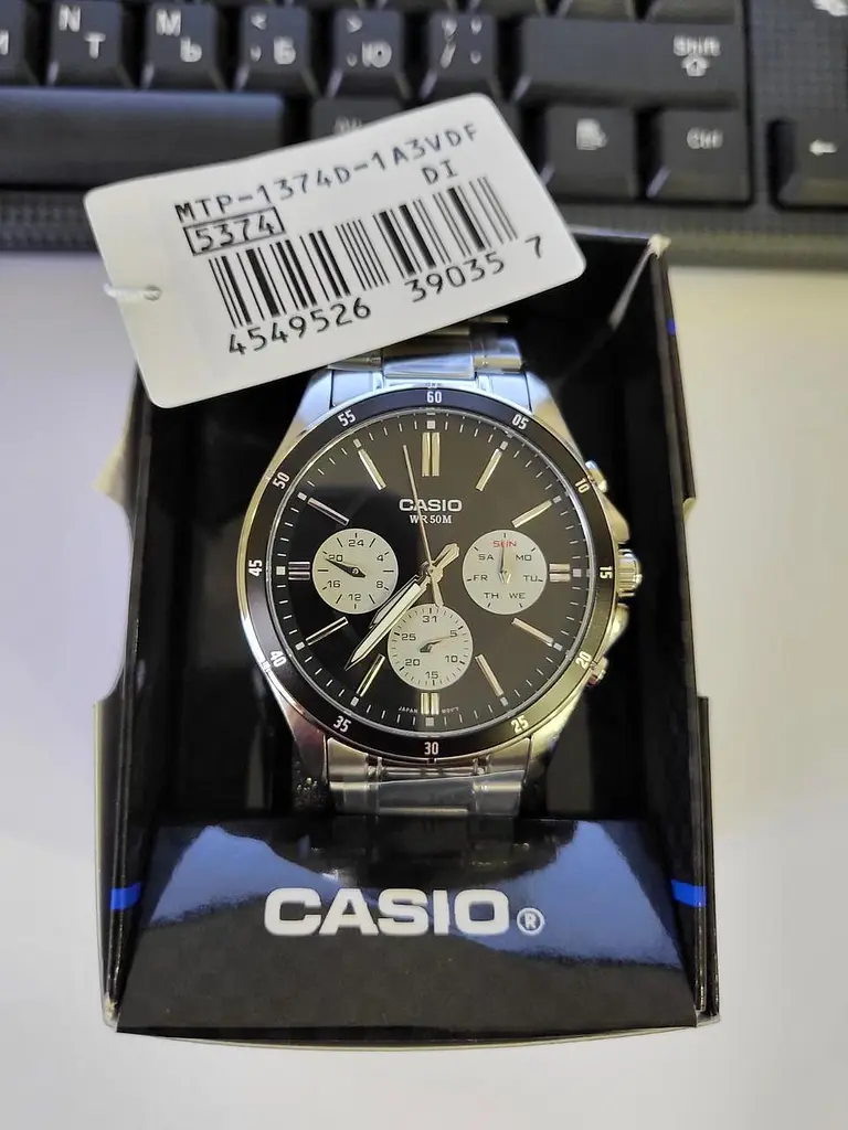 Чоловічий годинник Casio Timeless Collection MTP-1374D-1A3VDF - фото 2