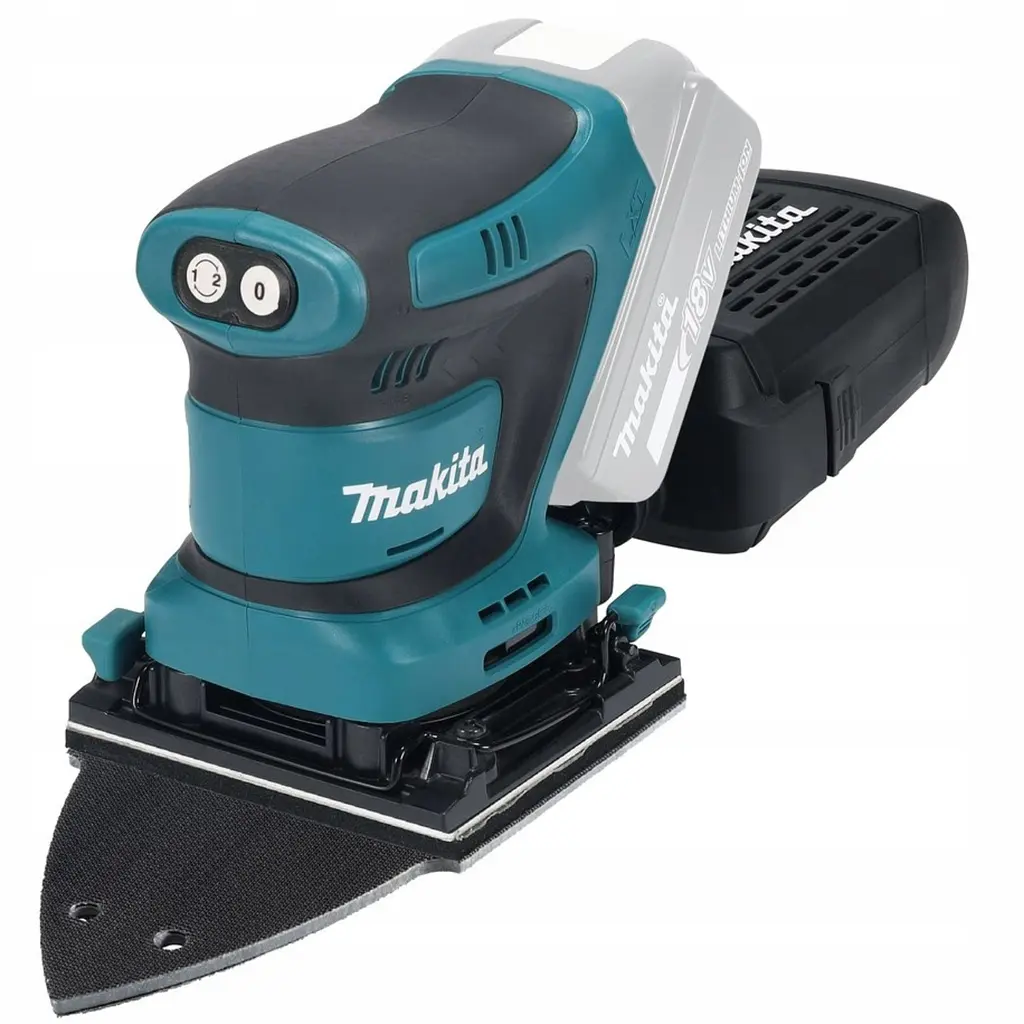 Шліфмашина вібраційна акумуляторна Makita DBO480Z (112x102 мм, 11000-14000 хв-1, BL, LXT, без акумуляторів та зарядного пристрою) - фото 2