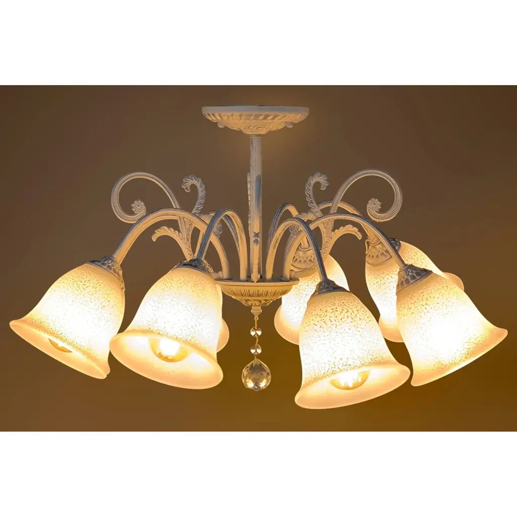 Класична люстра Brille BKL-691S/8 E14 WT+SL - фото 2