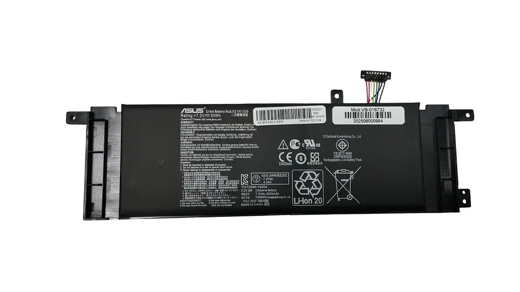 Акумулятор для ноутбука Asus B21N1329 7.6V Black 3900 mAh - фото 2