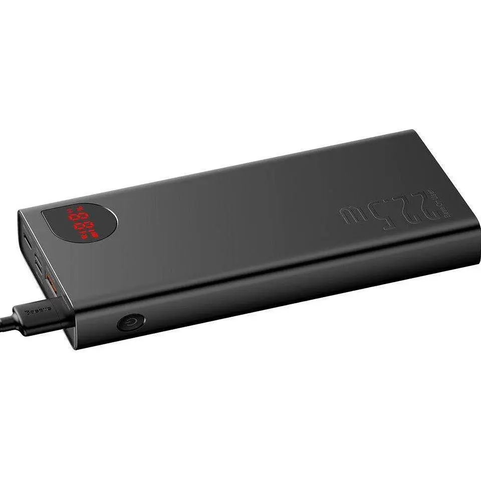 Power Bank Baseus Adaman Metal Digital 20000mAh 22.5W (P10021502112-01) (PPADM20S) Black EU - фото 2