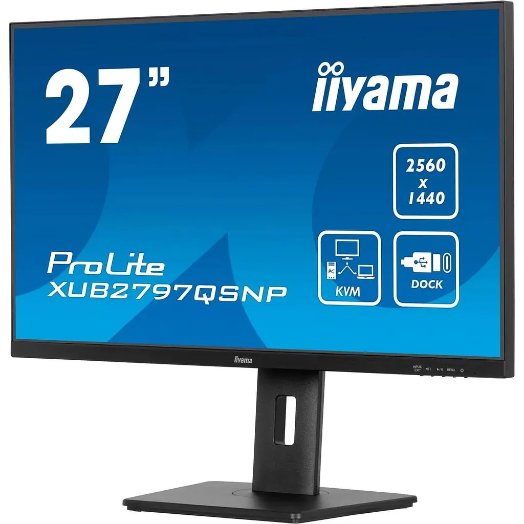 Монітор 27" Iiyama ProLite XUB2797QSNP-B1 QHD IPS 100Hz (XUB2797QSNP-B1) - фото 2