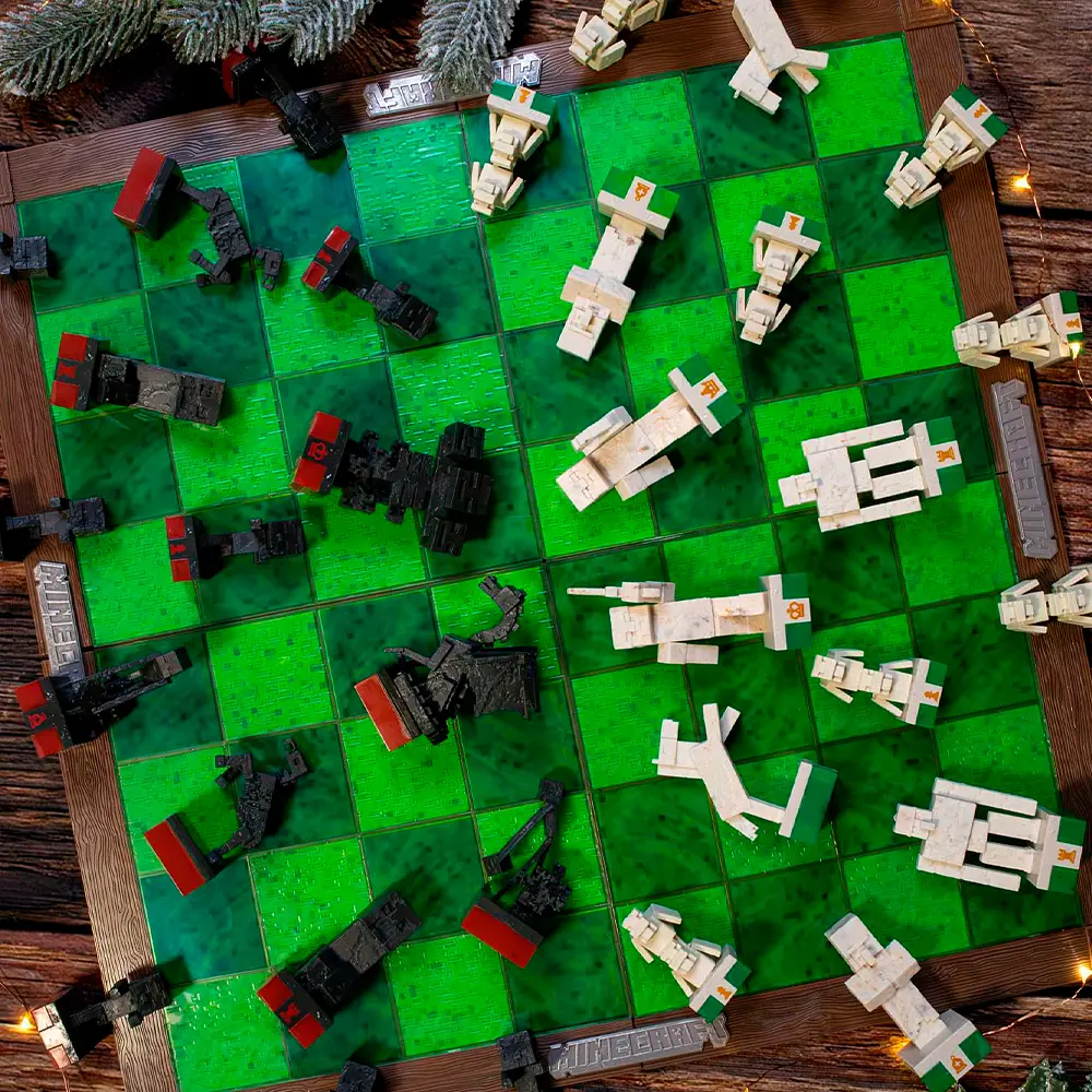 Шахи Noble Collection Minecraft Overworld Heroes vs. Hostile Mobs - фото 8