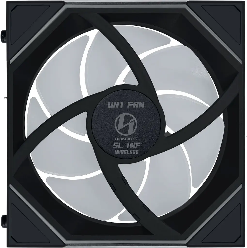 Вентилятор Lian Li Uni Fan SL-INF120 Wireless Reverse 3-pack ARGB Black (G99.12RSLIN1W3B.00) - фото 3