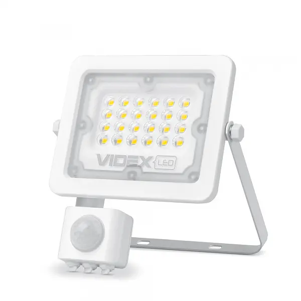 LED прожектор VIDEX F2e 20W 5000K с датчиком движения и освещенности - фото 2