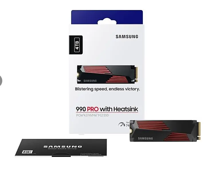SSD накопичувач Samsung M.2 4TB PCIe 4.0 990PRO + радіатор - фото 4