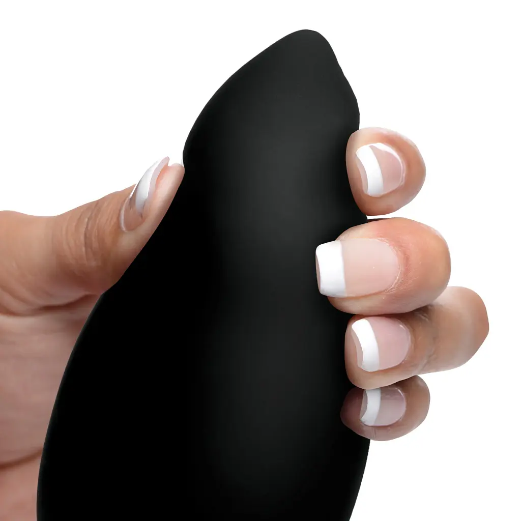 Анальна вібропробка з пультом дистанційного керування Ass Thumpers Smooth Vibrating Anal Plug, 13х4.3 см, чорний - фото 3