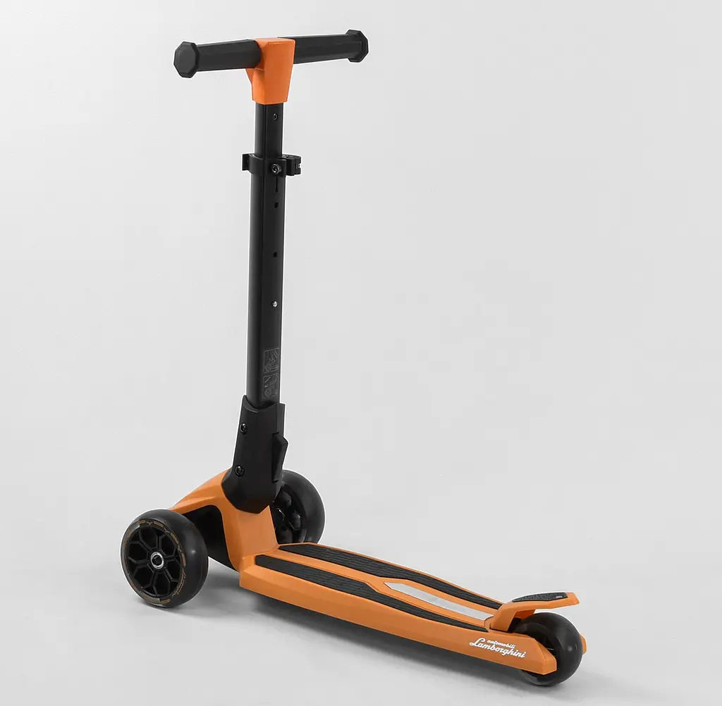 Самокат Best Scooter 65х16х31 см Оранжево-чорний 000231468 - фото 3