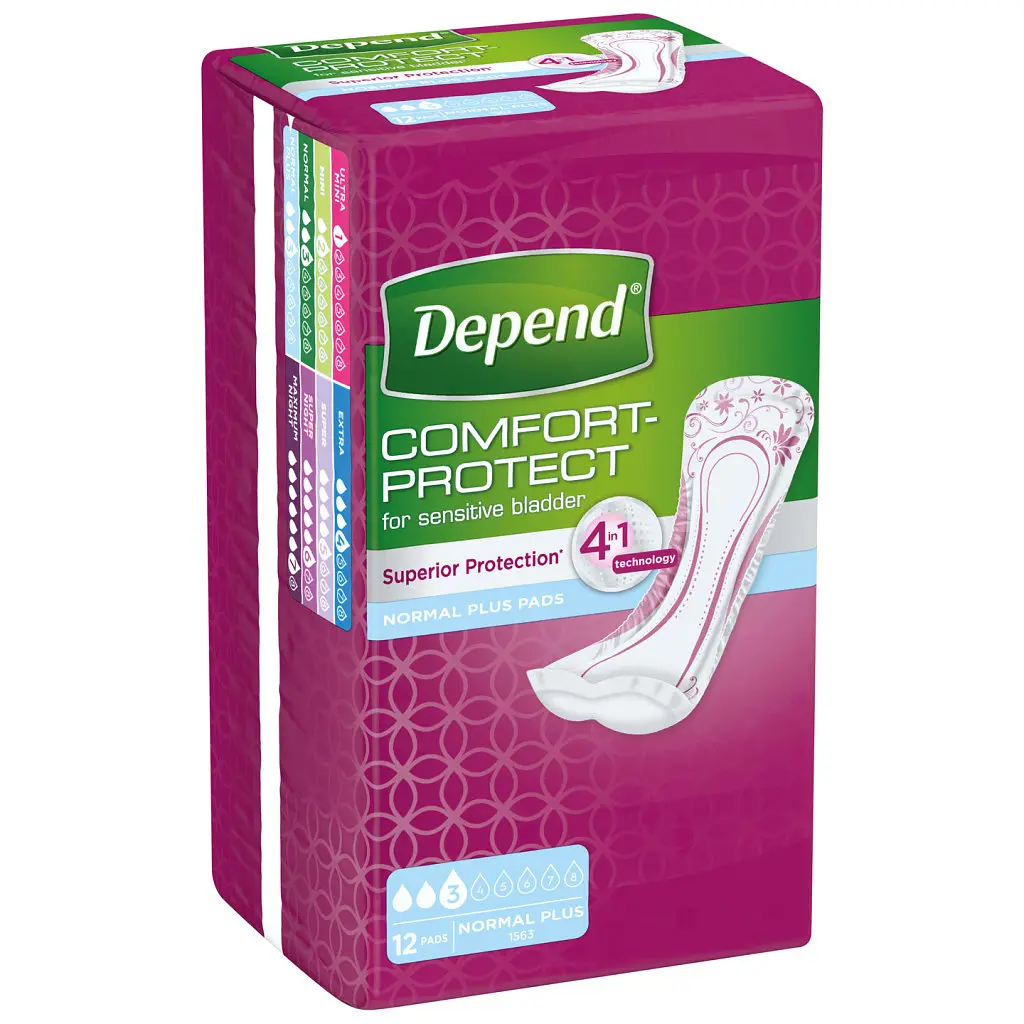 Урологічні прокладки Depend Normal Plus Pad 12 шт. (5029053546162/5029053561585) - фото 2