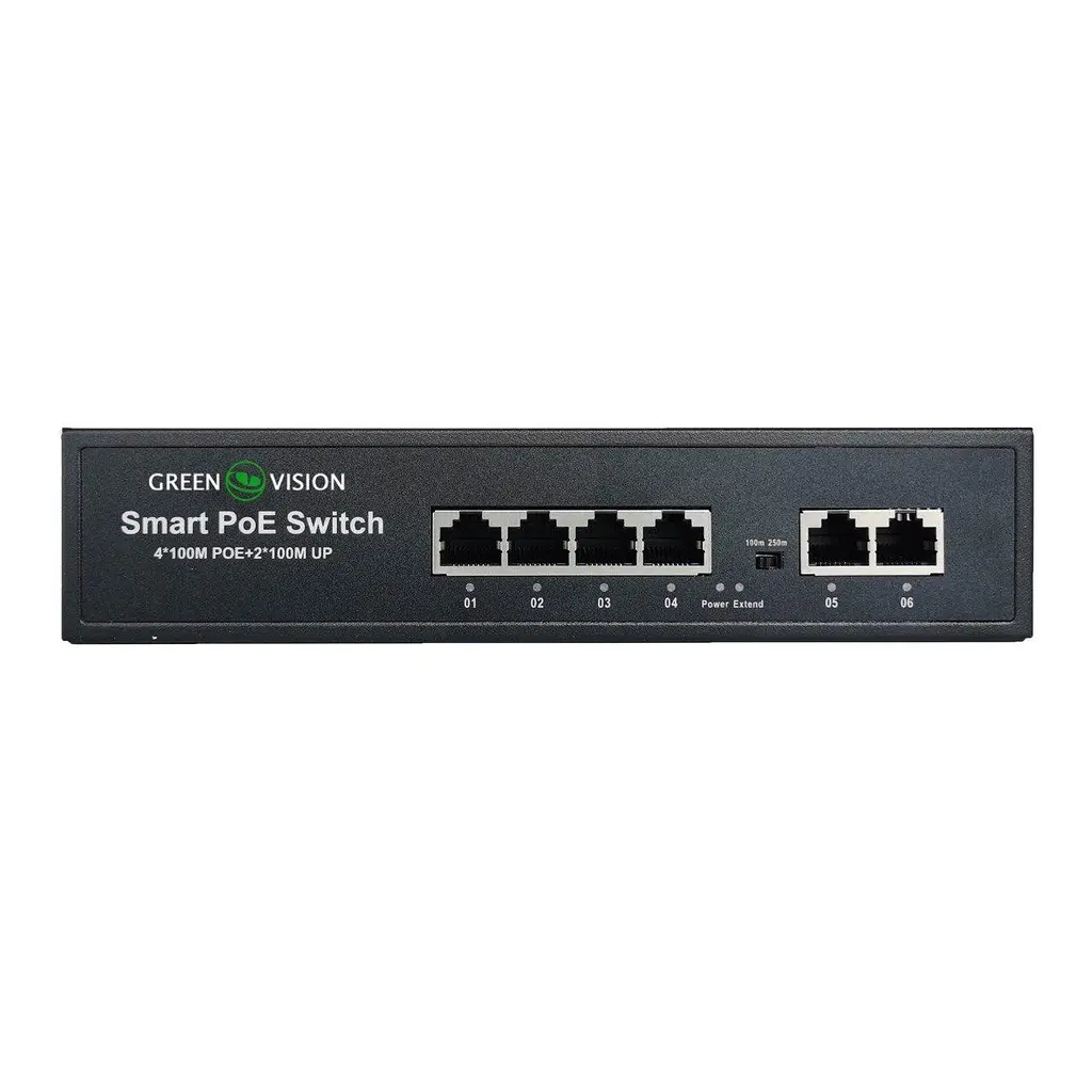 Комутатор мережевий POE GV-006-D-04+2P - фото 3