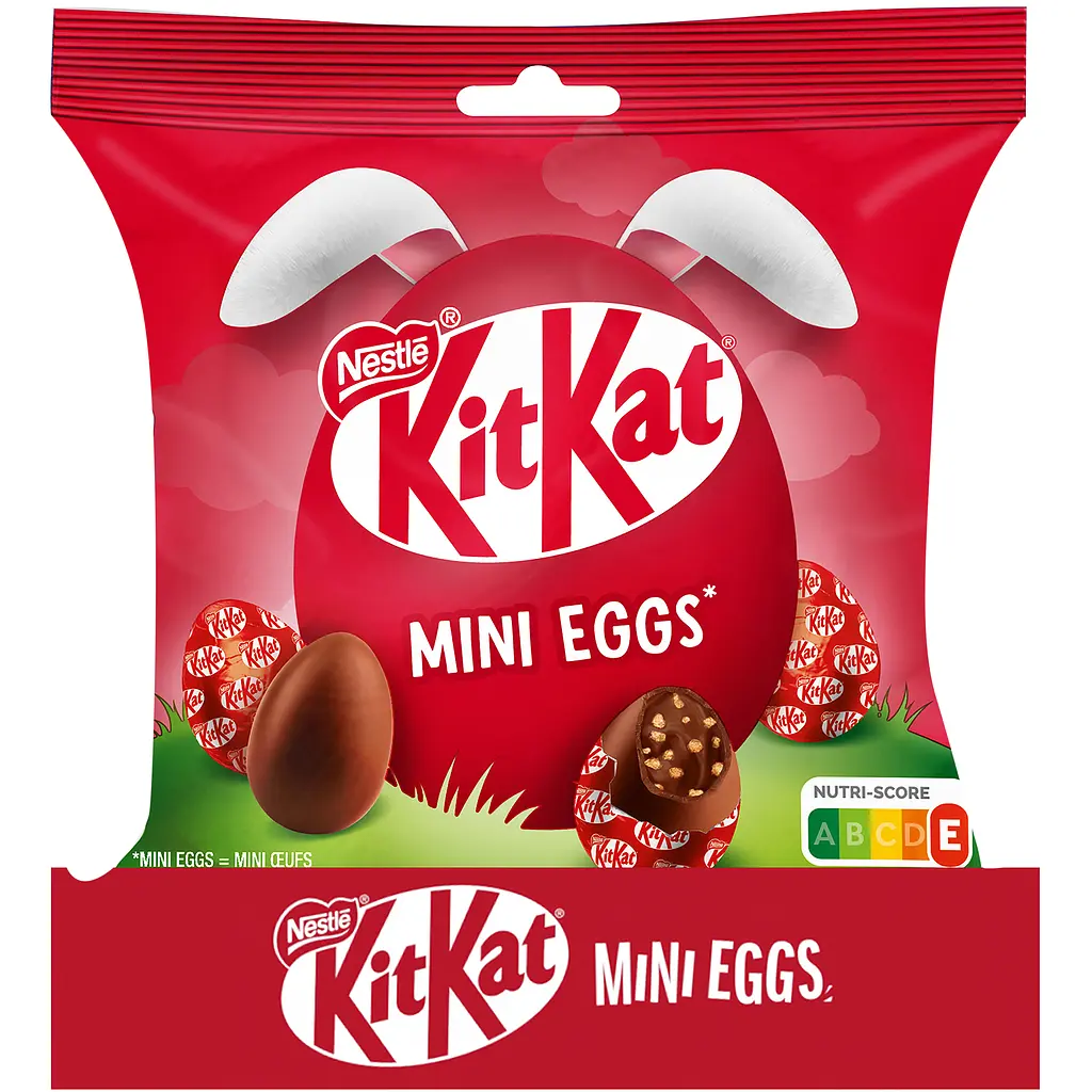 Міні-яйця KitKat з рисовими кріспами та шматочками вафель 89 г - фото 2