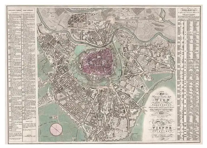 Пазл Piatnik Карта Вены 1824 года 1000 эл. (PT-559440) - фото 2