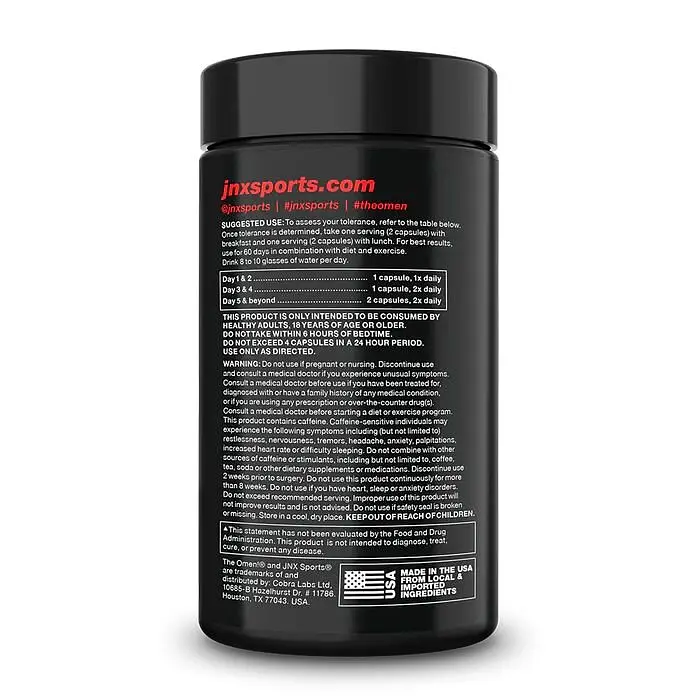 Жиросжигатель JNX Sports The Omen, 100 капсул - фото 3