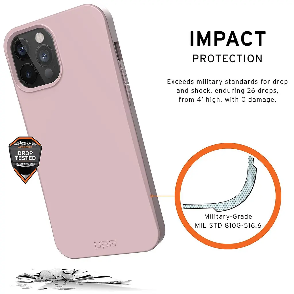 Чохол протиударний UAG Outback 112355114646 для iPhone 12/12 Pro (6.1") Lilac - фото 6