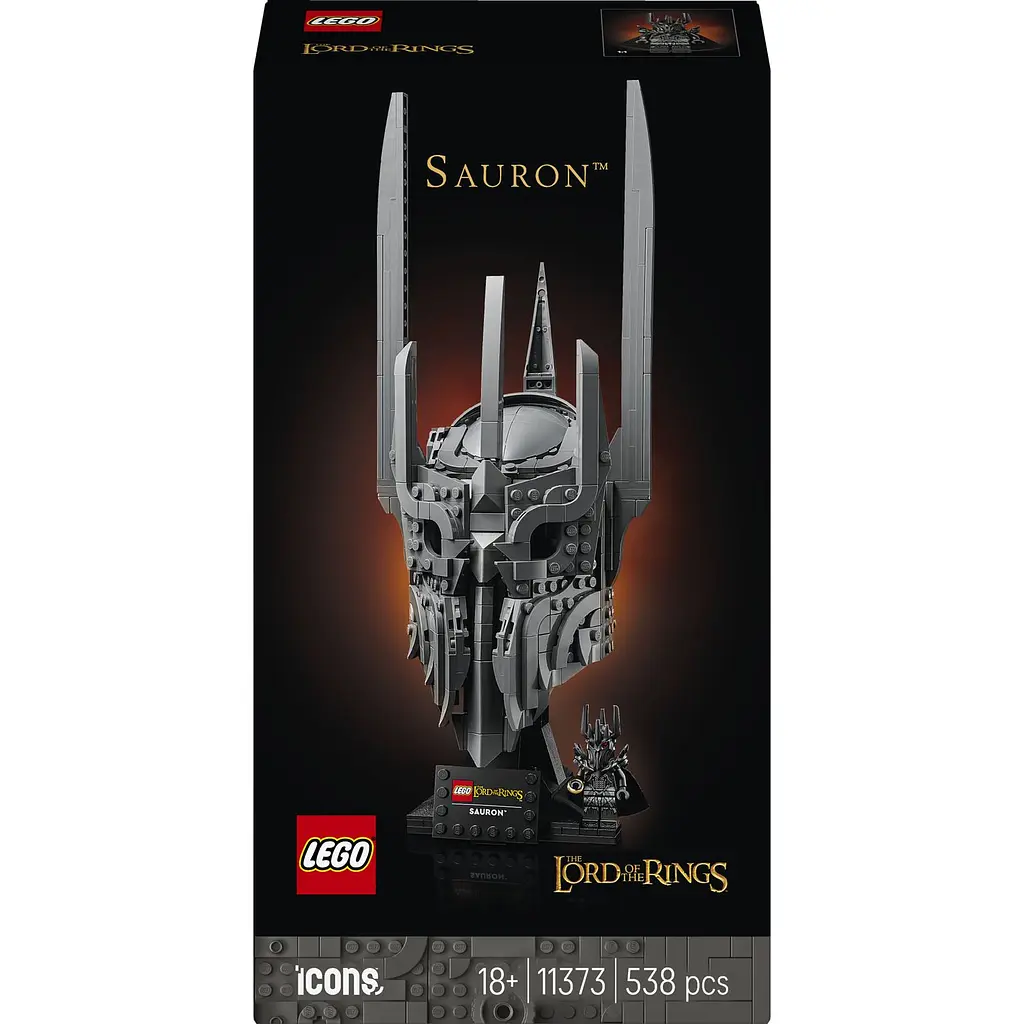 Конструктор LEGO Icons Володар перснів Шолом Саурона 538 деталей (11373) - фото 8