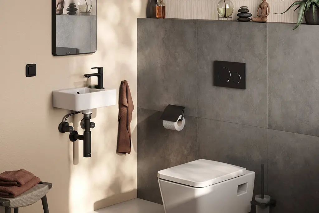 Сифон для умивальника Hansgrohe Flowstar matt black 52105670 - фото 2