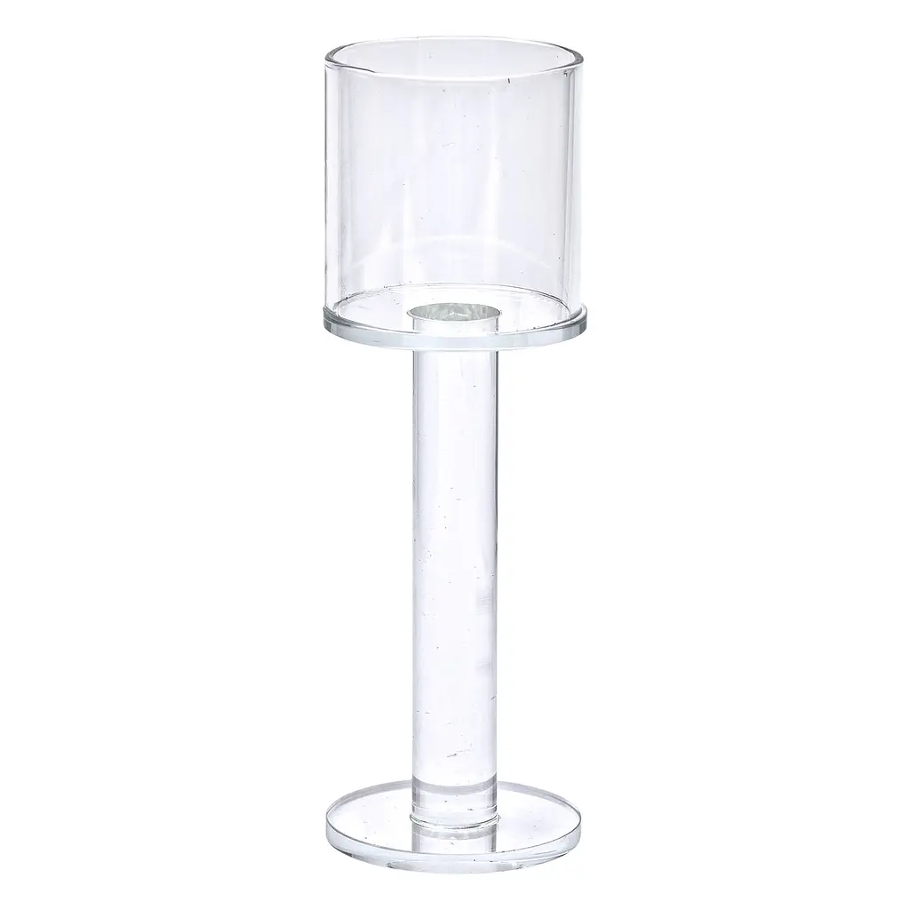 Підсвічник декоративний Cylinder скляний 18.5 см Yiwu HP-4-39L - фото 3