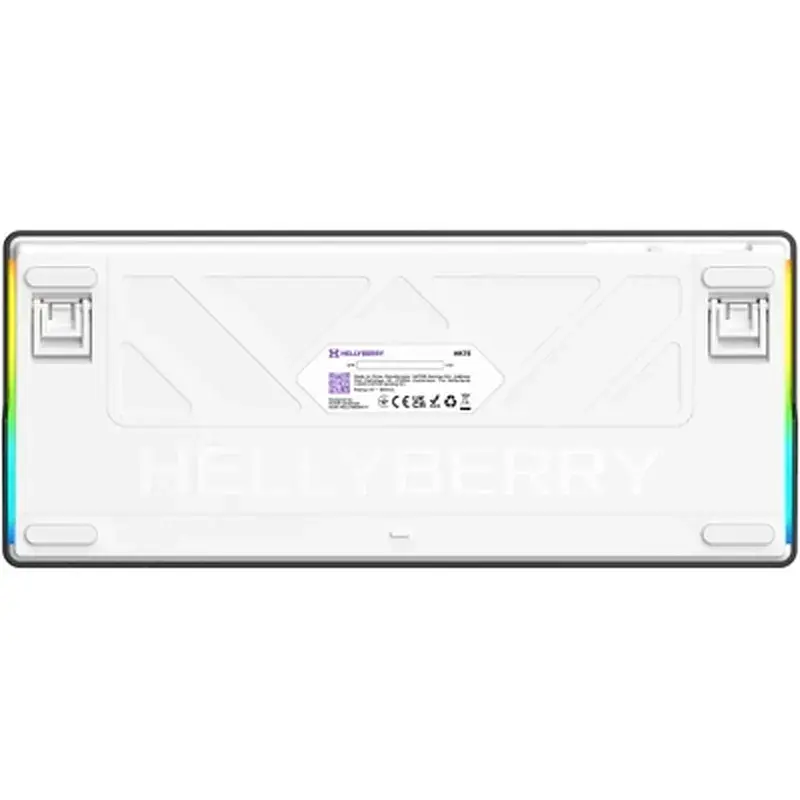 Клавіатура Hator Hellyberry HK75 Mechanical Linear RGB USB UA White/Violet (HK75) - фото 7