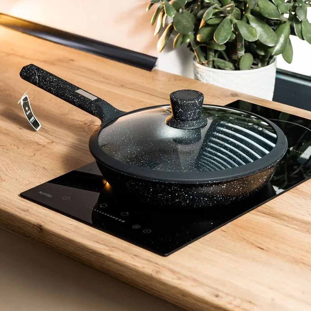 Сковорода Haus Roland алюминиевая 29 см с крышкой Yiwu HP33544 - фото 2