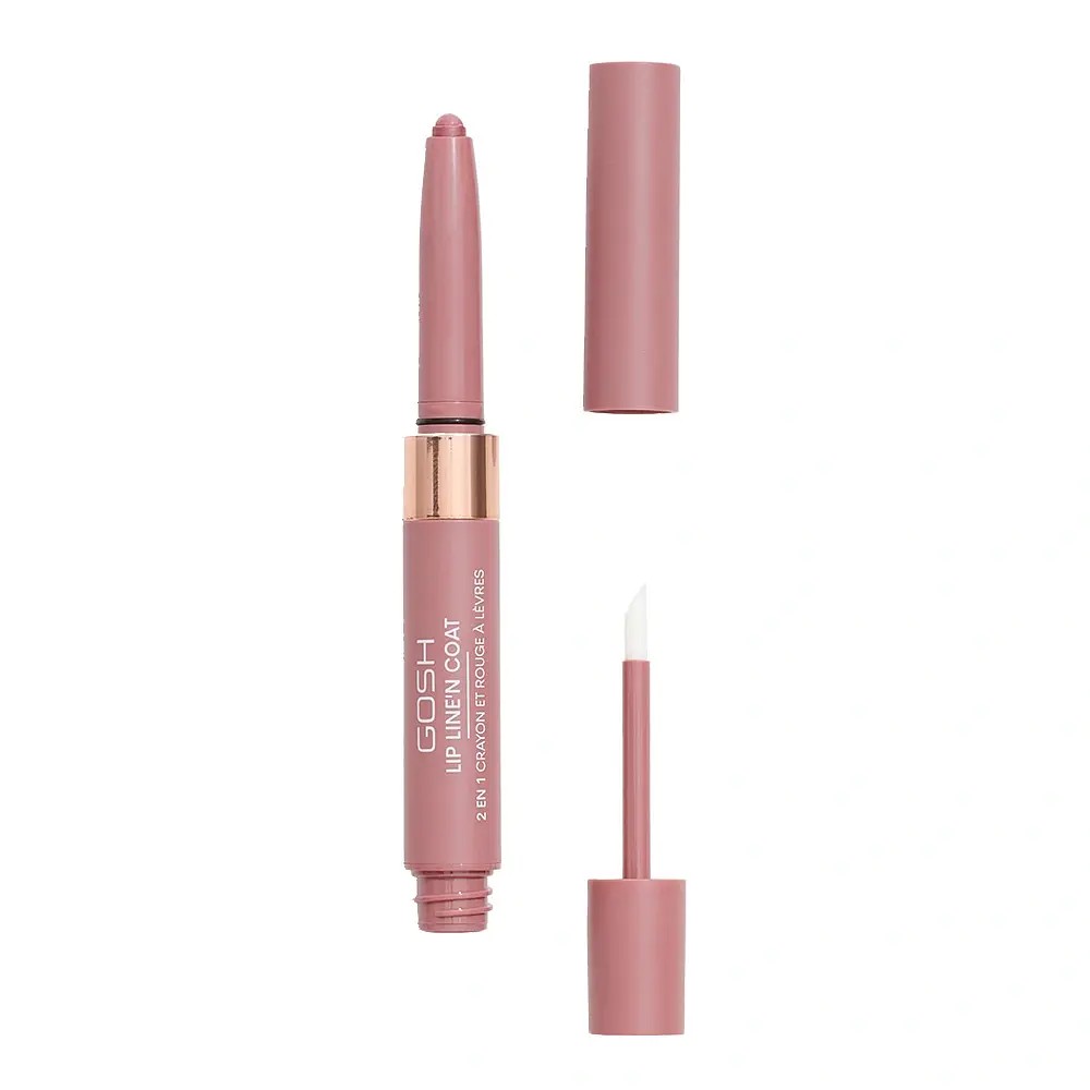 Помада-карандаш для губ Gosh Lip Line'n Coat 001 Ruby Chocolate 2.9 г розовато-бежевая - фото 2