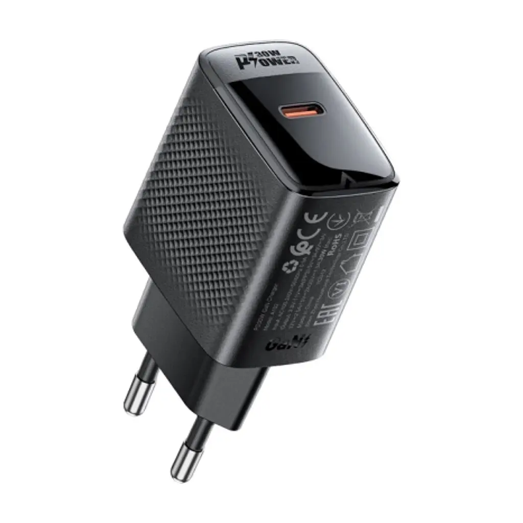 Зарядний пристрій Acefast A102 USB-C PD30W GaN Black (6974316283287) - фото 9