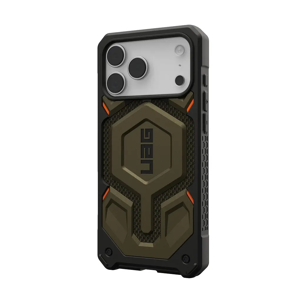 Чехол UAG для iPhone 17 Pro Max, Monarch Pro MagSafe, Kevlar Element Green teh0026319 - фото 5