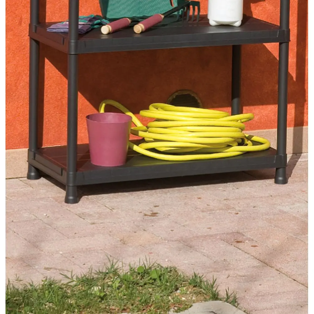 Стеллаж Plastmeccanica 5 полок универсальный 80х40х180 см черный (00-00005141) - фото 6