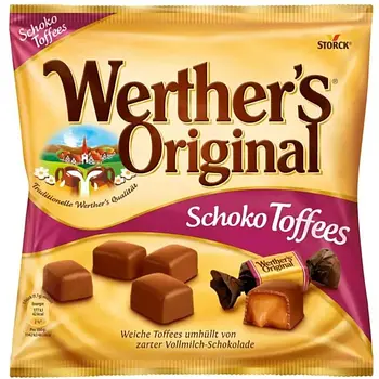Карамельні іриски Werther's Original Schoko Toffees 180 г