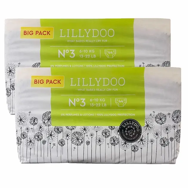 Підгузники LILLYDOO 3 Midi (6-10 кг) 88 шт
