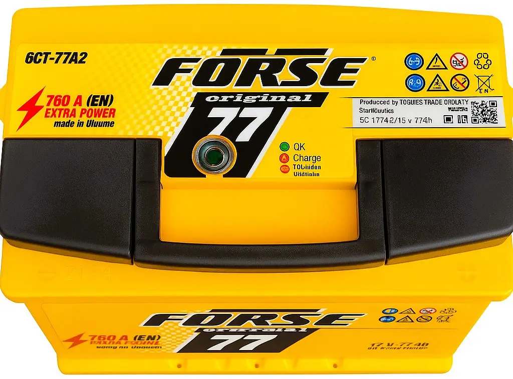 Автомобільний акумулятор Forse 77 Ah / 760 A правий плюс - фото 2