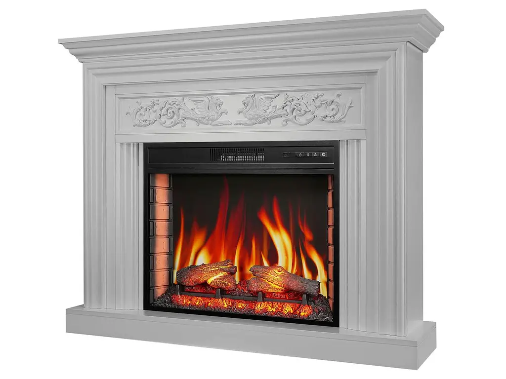 Камінокомплект ArtiFlame Monferrato AF28S білий зі звуком 3D Камін - фото 3