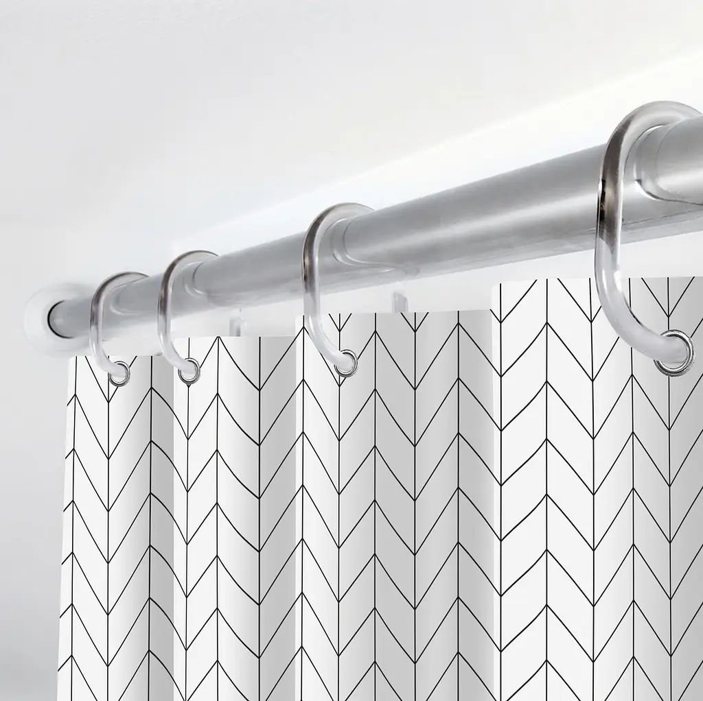 Штора для ванної кімнати Fabrika Line з кільцями 12 шт 180x180 Peva - фото 4