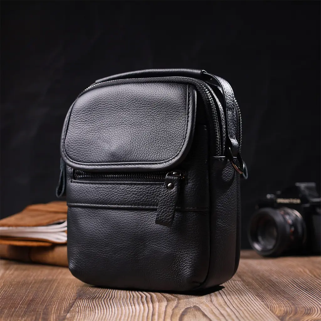 Кожаная мужская сумка Vintage 17х21х7 см sum0023586 - фото 7