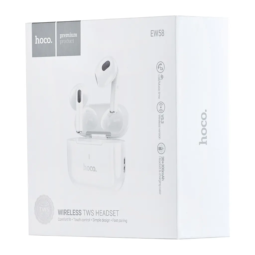 Навушники Bluetooth Hoco EW58 True wireless stereo headset White - фото 2