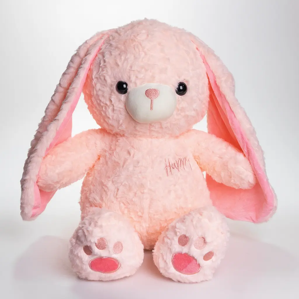 Мягкая игрушка-плед и подушка 3 в 1 Зайка 35×32×40 (см) Розовый Colorful Home 509-9P - фото 7