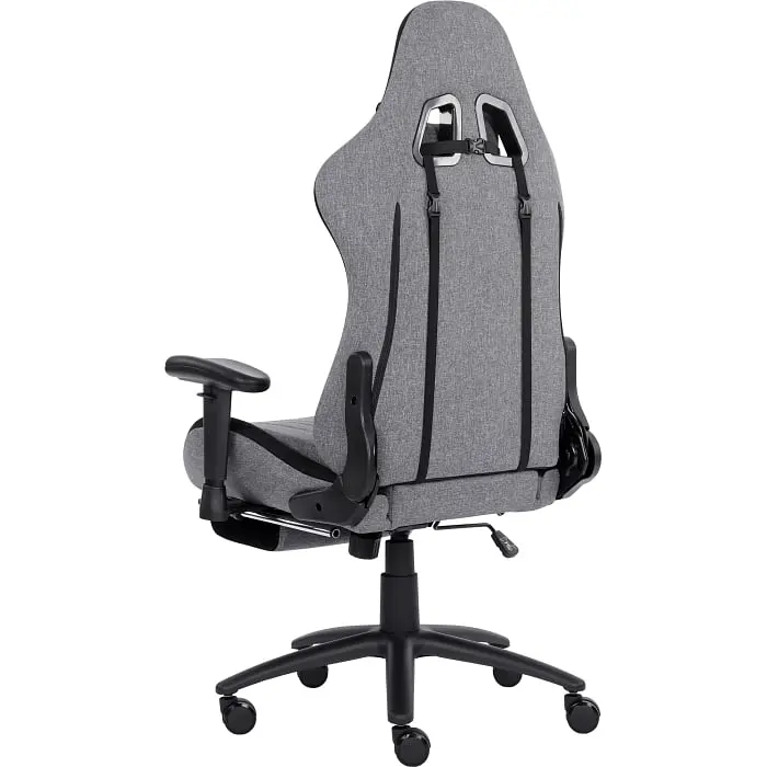 Геймерське крісло GT Racer сіре із чорним (X-2534-F Fabric Gray/Black Suede) - фото 8