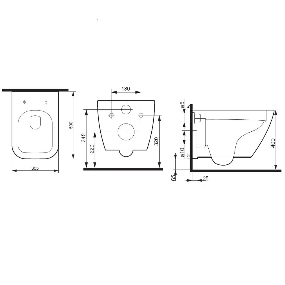 Унитаз подвесной FlashClean Am.Pm Spirit 2.0 с сиденьем микролифт Square белый C701701SC, Белый - фото 9