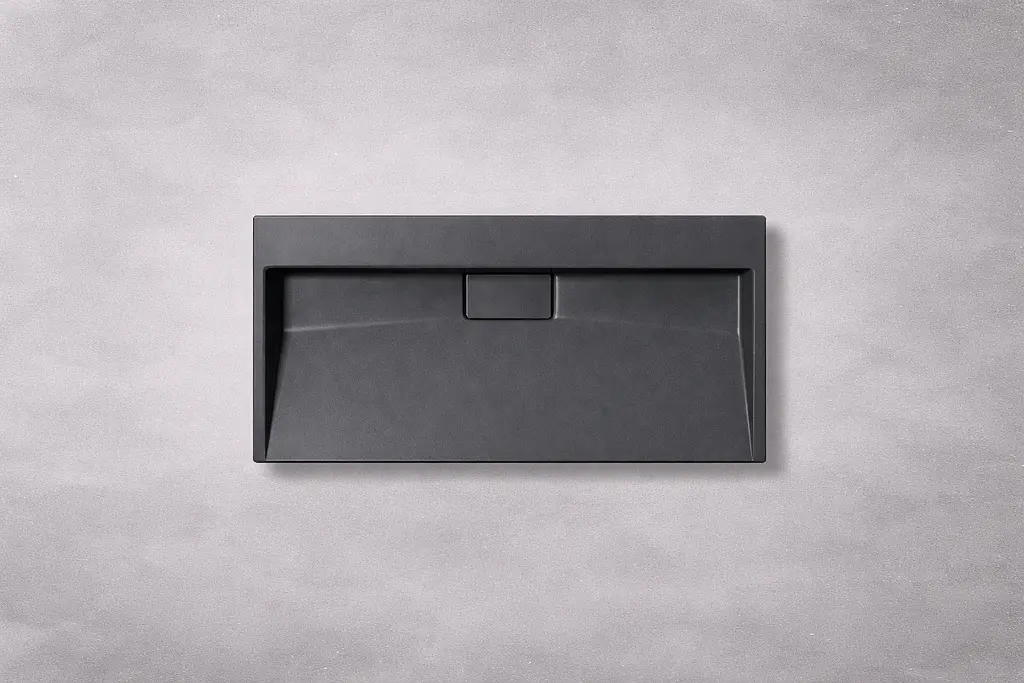 Умивальник VBI Este підвісний без отвору під змішувач 80x46 см black VBI-019916