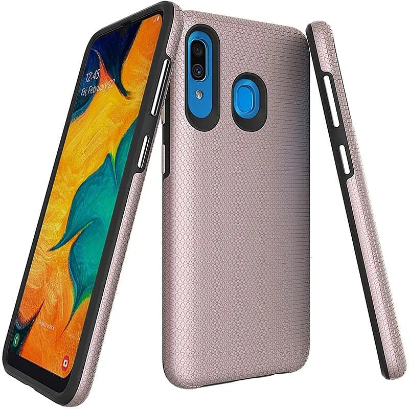 Чохол-накладка Toto Triangle TPU+PC Case Samsung Galaxy A20/A30 Rose Gold - фото 2