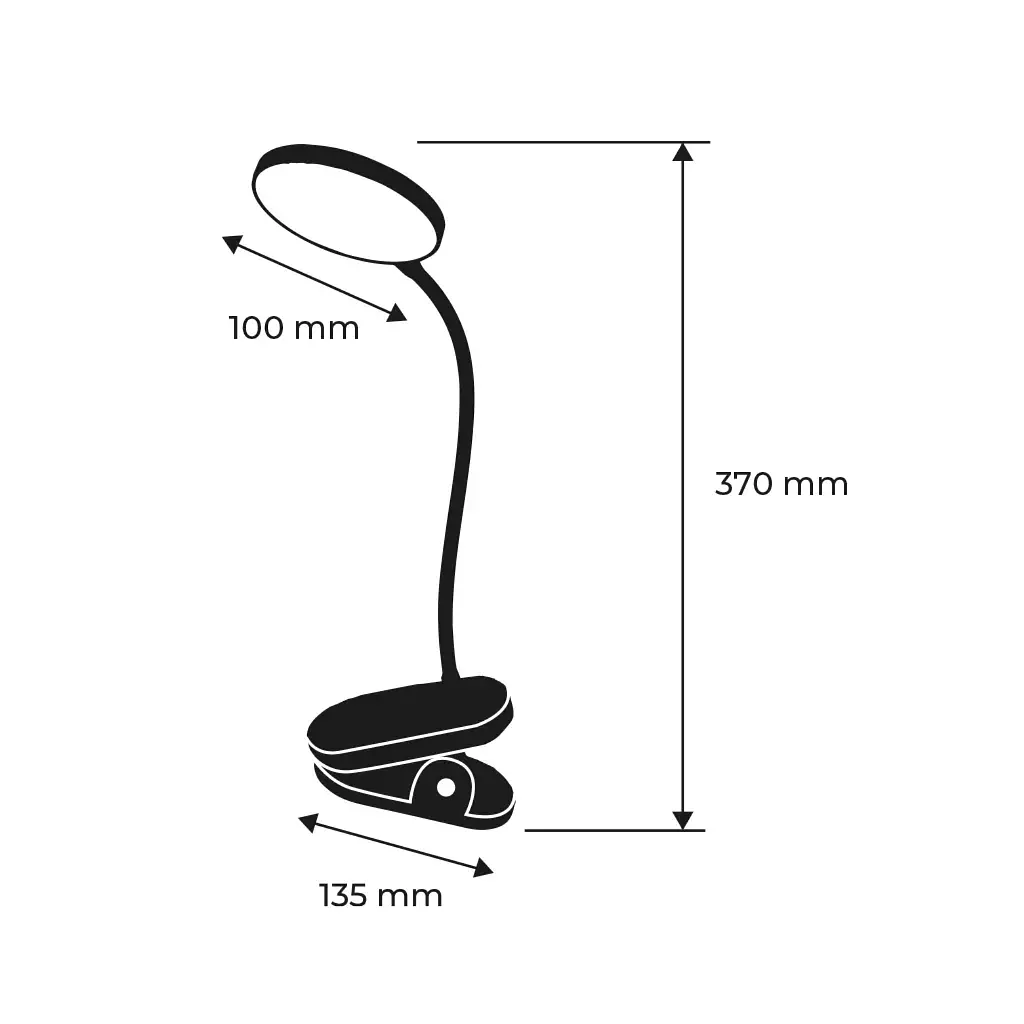 Настільна лампа Eurolamp 5W 400Lm 2800-6500K Type-C+Battery 2400mAh (LED-TLB-5W(P)) - фото 3