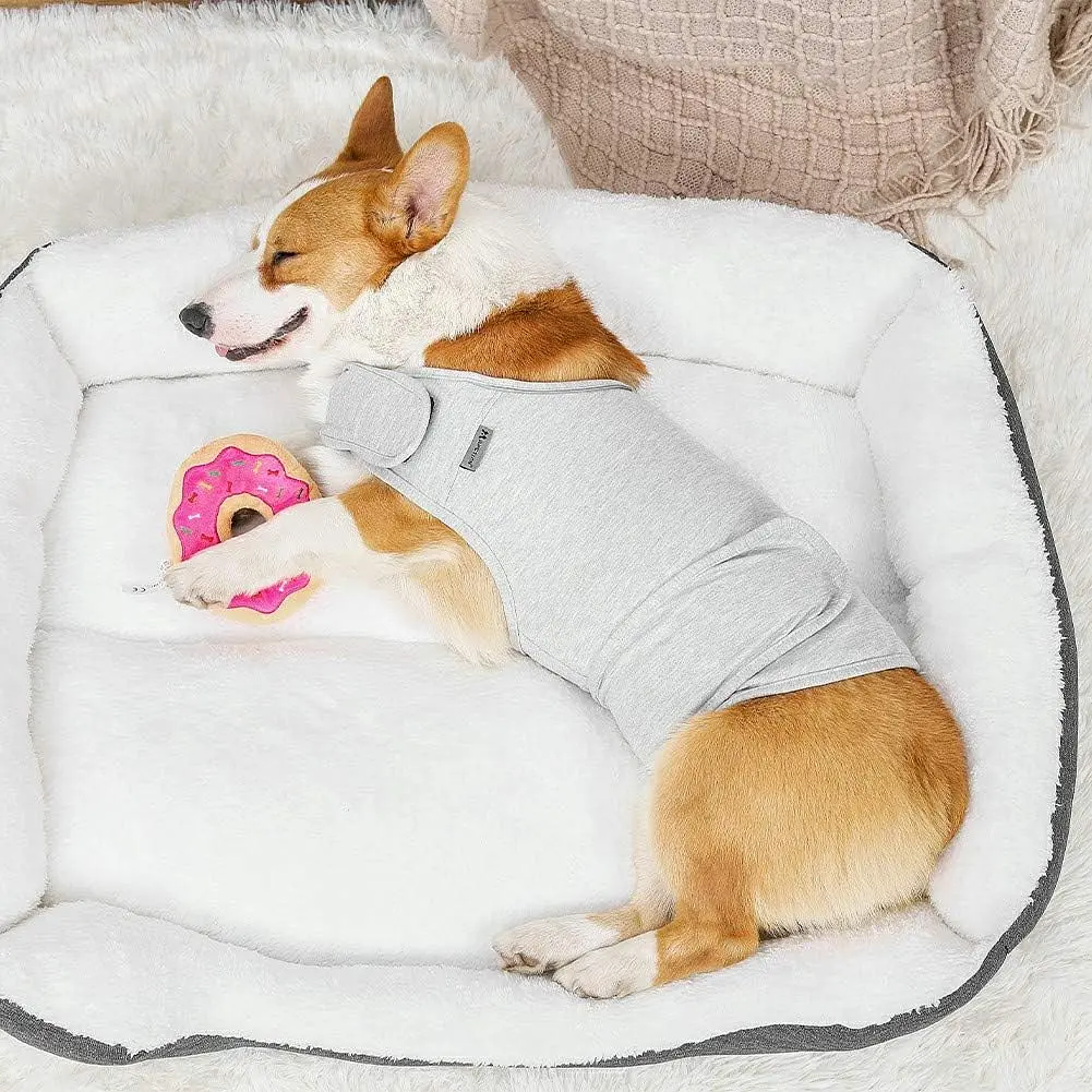 Заспокійливий жилет для собак WanTalk Dog Anxiety Jacket, Light Grey - фото 3
