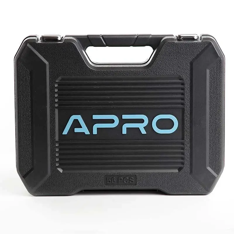 Набір насадок і інструментів Apro CrV 1/2" 90Т 56 шт. 30412 - фото 10