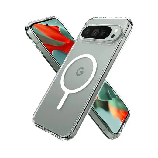 Прозорий чохол Spigen Ultra Hybrid Ring (MagFit) White для Pixel 9 Pro XL (ACS07720) - фото 3