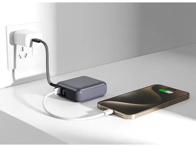 Зовнішній акумулятор (Power Bank) Vinga 10000 mAh 35W Display Cable (VPBB1035C) - фото 5